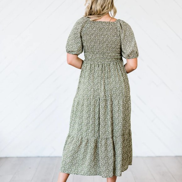 Polagram Green Floral Maxi Dress - Picture 2 of 6